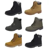 Herren Winterstiefel Boots Stiefeletten Gefüttert Winterschuhe Herrenschuhe Neu – Bild 7