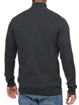 Kronstadt Herren Strickjacke KSCarlo Zip-Cardigan Strick Pullover Stehkragen – Bild 5