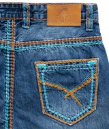 Rock Creek Herren Jeans Hosen Comfort Fit dicke Naht Denim Blau Herrenjeans M70 – Bild 5