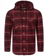 Rock Creek Herren Hemd Flanellhemd Kapuzenjacke Karohemd Holzfällerhemd H-334  – Bild 2