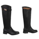 Damen Stiefel mit Reißverschluss und Reißverschluss Ital-Design 6546 in Schwarz – Bild 4