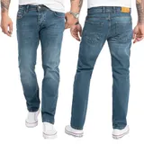 Herren Jeans Hose Blau Rock Creek Jeanshose Regular Fit Stonewashed RC-2275 – Bild 1