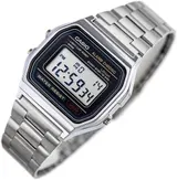 Casio Unisex Armbanduhr Analog Quarz Edelstahl A158WA-1DF Herren Damen Uhr – Bild 2
