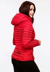 Marikoo Samtpfote Damen Jacke Steppjacke Frühling Übergangsjacke gesteppt Kapuze – Bild 5