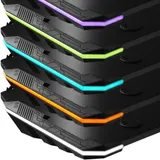 Gaming Tisch mit LED höhenverstellbar Gamer Computer PC Schreibtisch Bürotisch – Bild 7