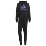 adidas Jogginganzug Sportanzug Trainingsanzug Herren Kapuze Baumwolle schwarz – Bild 1