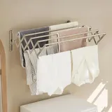 Wäscheständer Wandmontage ausziehbar Wäschetrockner mit 7 Stangen 80cm DHL – Bild 10