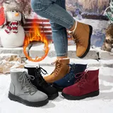 Damen Stiefeletten warm gefüttert Stiefel Winter Boots Schuhe Winterstiefel NEU – Bild 5