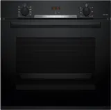 HBA3140B4 Einbaubackofen schwarz, 71 l, Pizza-Stufe, schnelles Vorheizen, 59,4 cm breit, A+ – Bild 1