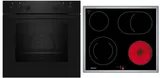 EX1B0 Herdset bestehend aus E1DCA0AK3 + M16SRF0L0 schwarz/edelstahl – Bild 1