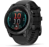 fenix E (47mm) Smartwatch mit QuickFit-Silikon-Armband (22mm) schwarz/schiefergrau – Bild 1