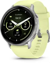 Venu® 4 (45mm) Fitness-Smartwatch mit Silikon-Armband (22mm) grau/silber/zitrone – Bild 1