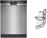 SN43EUEUAE Unterbau-Geschirrspüler 60 cm bestehend aus SN43ES22AE + SZ36BH00 edelstahl – Bild 1