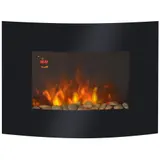 HOMCOM Elektrokamin elektrischer Wandkamin 65 x 11,4 x 52cm, Kaminofen für gemütliche Atmosphäre   Aosom.de – Bild 1
