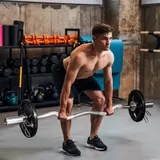 SPORTNOW Hantelscheiben 2er-Set Tri-Grip 2 x 10 KG gummierte Olympiascheiben bodenschonend 5 cm Bohrung drei Griffe für Krafttraining   Aosom.de – Bild 3