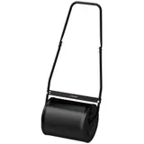 Outsunny Rasenwalze aus Stahl mit Griff dim. 47L x 32B x 105H cm maximale Ballastierung 30 L Schwarz   Aosom – Bild 1