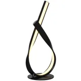 HOMCOM Moderne Tischlampe - Design-Spirallampe - dim. 21L x 15B x 43H cm - Schwarz, LED warmweiß   Aosom – Bild 1