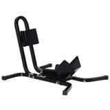 HOMCOM Motorradheber Werkstatthalter Radständer Motorrad Radhalter - Radklemme 17 bis 21 Zoll Epoxidbeschichtetes Metall Schwarz   Aosom – Bild 1