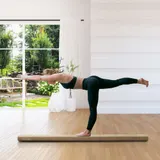 HOMCOM Schwebebalken 210 cm klappbar für Indoor Outdoor, Turnbalken Balance Beam bis 120 kg, stabiler Balancierbalken in Braun   Aosom.de – Bild 3