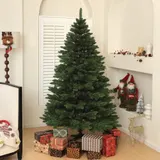 HOMCOM Künstlicher Weihnachtsbaum, 180 cm Christbaum mit 1050 Spitzen, faltbar Stahlfuß, flammhemmend, für Weihnachten Deko, Indoor, Grün   Aosom – Bild 3