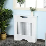 HOMCOM Heizkörperverkleidung, Heizungsabdeckung, Abdeckung, MDF, Weiß, 78 x 19 x 82cm   Aosom – Bild 3