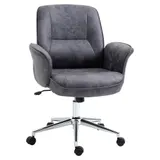 Vinsetto Bürostuhl XXL, ergonomischer Schreibtischstuhl mit Wippenfunktion, höhenverstellbar, bis 120kg belastbar, Grau   Aosom – Bild 1