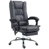 Vinsetto Massage Bürostuhl mit Wärmefunktion, 135° neigbar, höhenverstellbar, bis 120 kg, ergonomisch, Schwarz   Aosom.de – Bild 1