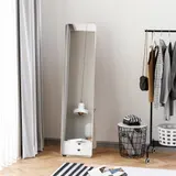 HOMCOM Standspiegel Ganzkörperspiegel mit klappbarem Rahmen, stabiler Schminkspiegel, frei stehend oder wandmontiert für Wohnzimmer & Ankleidezimmer   Aosom.de – Bild 3
