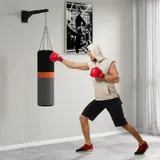 SPORTNOW Boxsack Wandhalterung einstellbare Boxsack Halterung für Punch Bag Sandsack aus Stahl schwarz für Fitness & Training   Aosom.de – Bild 3