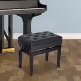 HOMCOM Klavierbank mit Stauraum und Höhenverstellung 54,5x33x48-58cm, ideal als Schminkhocker für Musikliebhaber   Aosom.de – Bild 3