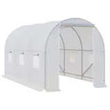 Outsunny Gewächshaus 350x200x200cm Foliengewächshaus Treibhaus Pflanzenhaus ideal für Gartenpflege & Pflanzenzucht   Aosom.de – Bild 1