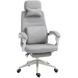 Vinsetto Bürostuhl, Gamingstuhl, Stuhl mit Rollen, ergonomisch, Polyester, Schaumstoff, Mehrschichtenplatte, 62 x 68 x 117-127 cm   Aosom – Bild 1