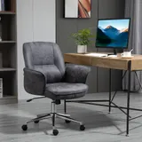 Vinsetto Bürostuhl XXL, ergonomischer Schreibtischstuhl mit Wippenfunktion, höhenverstellbar, bis 120kg belastbar, Grau   Aosom – Bild 3