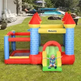 Outsunny Hüpfburg mit Gebläse Rutsche Pool aufblasbare Spielburg für 3 Kinder Oxford-Gewebe Polyester rot-blau-grün für Kinder 3-8 Jahre   Aosom.de – Bild 3
