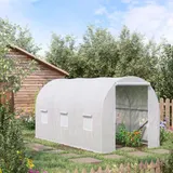 Outsunny Gewächshaus 350x200x200cm Foliengewächshaus Treibhaus Pflanzenhaus ideal für Gartenpflege & Pflanzenzucht   Aosom.de – Bild 3