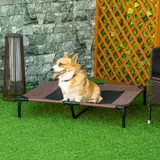 PawHut Hundeliege Outdoor Hundebett & Hundesofa 92x76x18cm in Kaffee-Braun für komfortablen Schlafplatz im Freien   Aosom.de – Bild 3