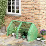 Outsunny Gewächshaus Treibhaus 180x90x90cm für Tomaten & Pflanzen, robust wetterfest Frühbeet in Grün   Aosom.de – Bild 3