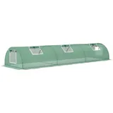 Outsunny Foliengewächshaus Mini Tunnelgewächshaus 300x80x45cm mit UV-beständiger PE Folie und Mesh Fenster in Grün für Pflanzenzucht   Aosom.de – Bild 1