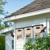 PawHut Fledermauskasten 3er-Set, Fledermaushaus, Nistkasten für Fledermäuse, Fledermausbox zum Aufhängen für Gärten, Obstplantagen, Bauernhöfe, Tannenholz, 18 x 6 x 22,5 cm, Natur   Aosom – Bild 3