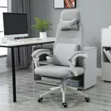 Vinsetto Bürostuhl, Gamingstuhl, Stuhl mit Rollen, ergonomisch, Polyester, Schaumstoff, Mehrschichtenplatte, 62 x 68 x 117-127 cm   Aosom – Bild 3