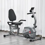 HOMCOM Liegeergometer mit LCD-Anzeige, 8-stufig einstellbarem Magnetwiderstand, für Nutzergewicht bis 110 kg, Metall ABS 136x62,5x38cm   Aosom.de – Bild 3