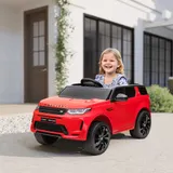 AIYAPLAY Kinder Elektroauto 12V Kinderauto mit 2,4G Fernbedienung, Musik, Hupe, Elektrofahrzeug mit LED-Lichtern, USB/MP3-Anschluss, 3-5 km/h, für Kinder 3-6 Jahre, Rot   Aosom – Bild 3