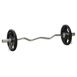 SPORTNOW Hantelscheiben 2er-Set Tri-Grip 2 x 10 KG gummierte Olympiascheiben bodenschonend 5 cm Bohrung drei Griffe für Krafttraining   Aosom.de – Bild 1