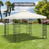 Outsunny Ersatzdach Pavillondach für Metallpavillon 3x3m cremeweiß aus Polyester, ideal für Garten & Terrasse   Aosom.de – Bild 3