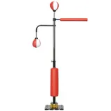 SPORTNOW Standbox 140-205cm freistehender Boxsack höhenverstellbar mit 2 Speedbällen Reflexstange Saugnapf-Basis für Erwachsene   Aosom.de – Bild 1