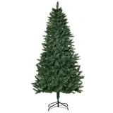 HOMCOM Künstlicher Weihnachtsbaum 180 cm künstlich Kieferbaum mit 724 Zweigen in zwei Ausführungen, Christbaum Weihnachtsdeko inkl. Metallständer für drinnen   Aosom – Bild 1