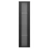 Vitrinenschrank, mit mehrfarbige LED, Fernbedienung und App-Steuerung, 4 Ebenen, modernes und schlicht, 40 x 29 x 170 cm, bis 50kg, Schwarz   Aosom.de – Bild 1