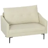 HOMCOM Sofa 2-Sitzer 124 cm Kleine Couch mit Armlehne, Samtoptik, Refurbished – Bild 1