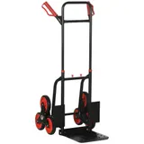 DURHAND Treppensteiger Sackkarre 150 kg Transportkarre höhenverstellbar klappbar aus Stahl 45 x 60 x 109 cm für einfache Transporte   Aosom.de – Bild 1