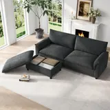Modulares Cloud-Ecksofa, Dunkelgrau   Aosom.de – Bild 3